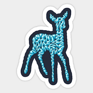 Ice Deer Sticker